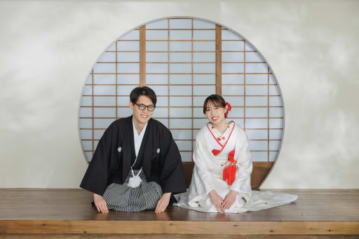 二人で正座