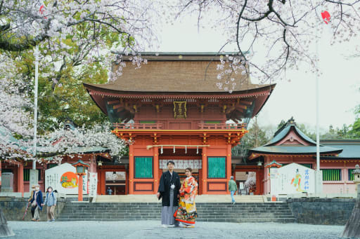 富士宮浅間大社はとても広く美しい神社