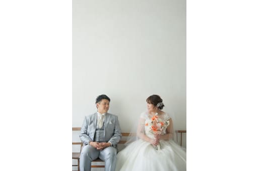 ドレスにお色直し