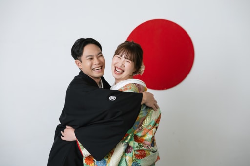 笑顔がかわいいおふたり