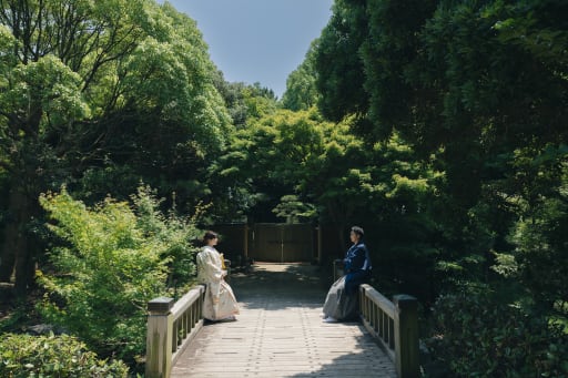 橋の上