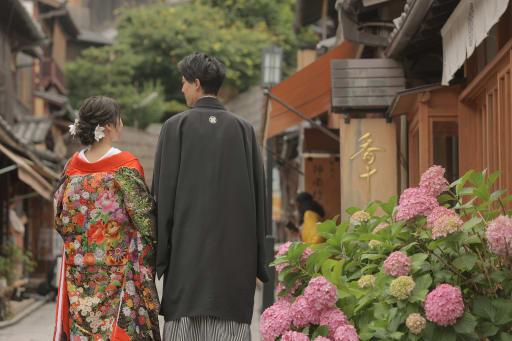 後ろ姿✖️紫陽花