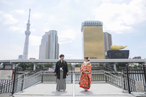 隅田公園内で