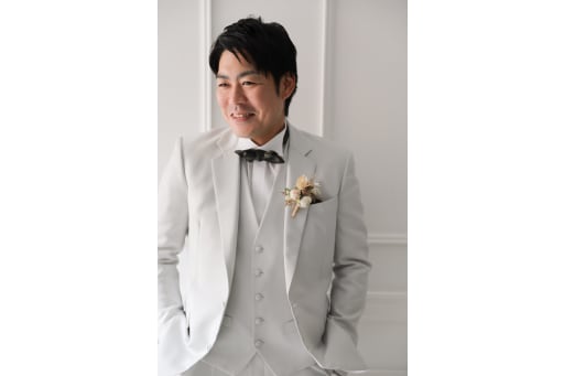 新郎さんソロカット！