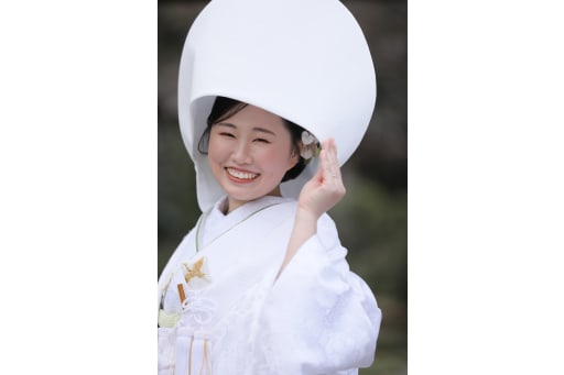 綿帽子で笑顔の撮影！！優しい笑顔がとっても素敵！！