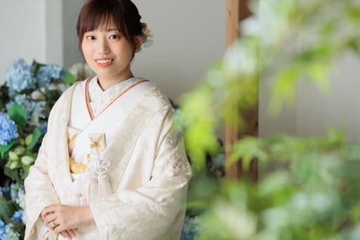 こだわりの白無垢姿