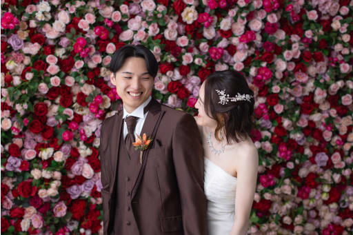 見つめ合うと自然な笑顔に