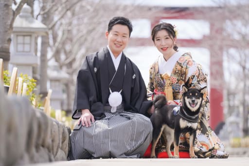 ワンちゃんと一緒に＾＾