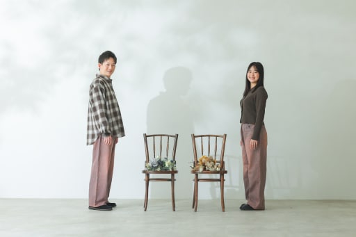 スタジオ小物も活かして