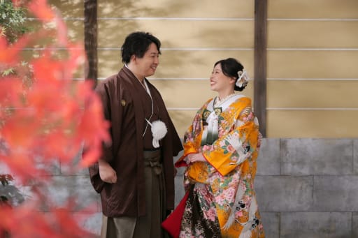 屋内庭園スタジオで紅葉気分！