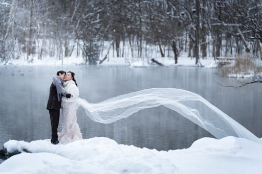 お二人も頑張ってくれて絵になる一枚も