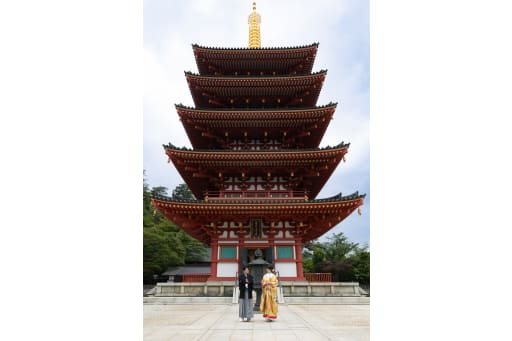 五重の塔の前でダイナミックな写真も撮れますよ！！！