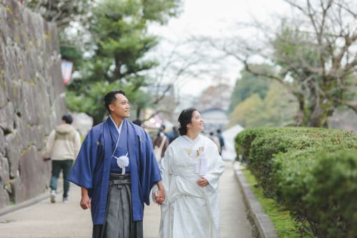 お散歩しながら