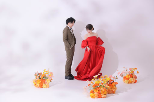 お花の周りを...