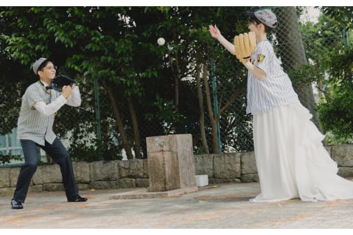 なんと、キャッチボールも！