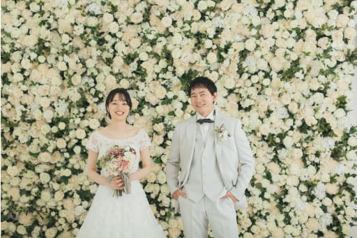 2着目はウェディングドレスで