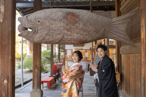 最後はお魚ポーズ🐟