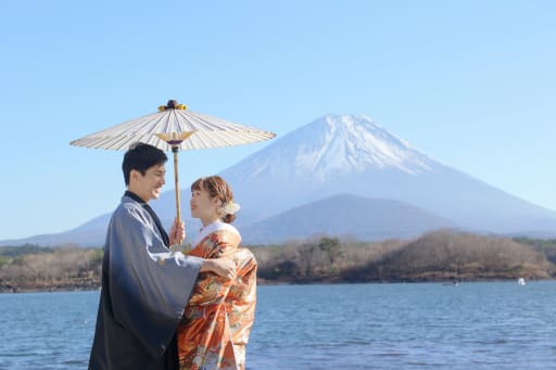 和装×富士山（精進湖）