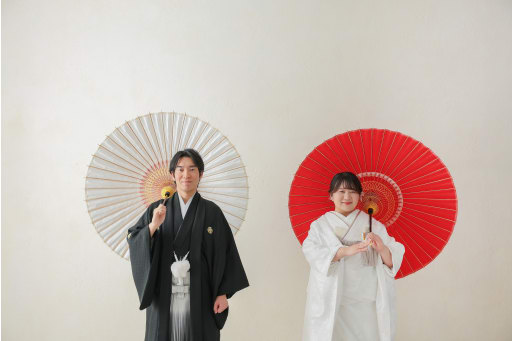 和傘でシンプルもできましょ