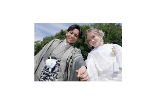 ガーデンでの撮影