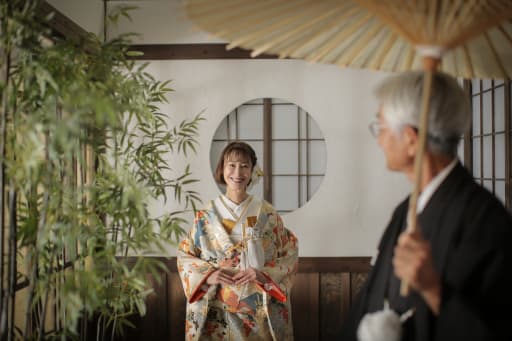 新婦さんの笑顔が素敵です