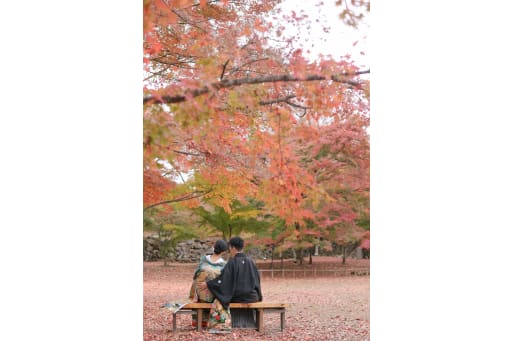 ベンチでひと休み