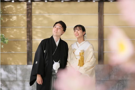 空を見上げるお二人