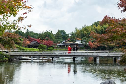 雨が降ってきましたが、人がいなくなり、広い絵で撮影ができました!!