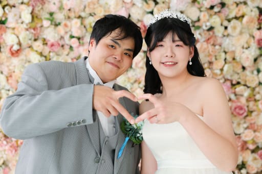 ハートポーズで♡