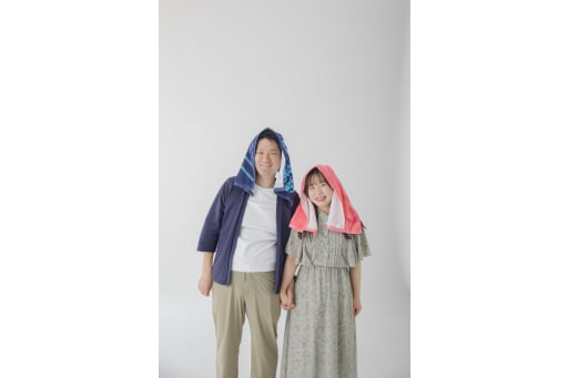 タオルと一緒に