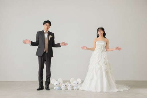 同じポーズで