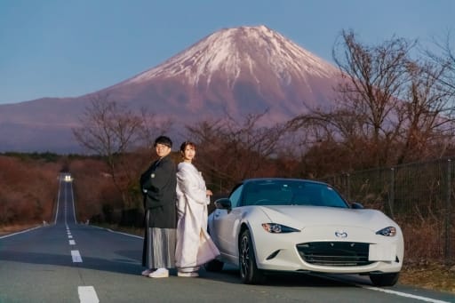 Mt.Fuji with a Car