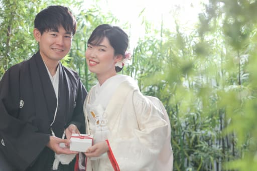 庭園の竹林にて♪