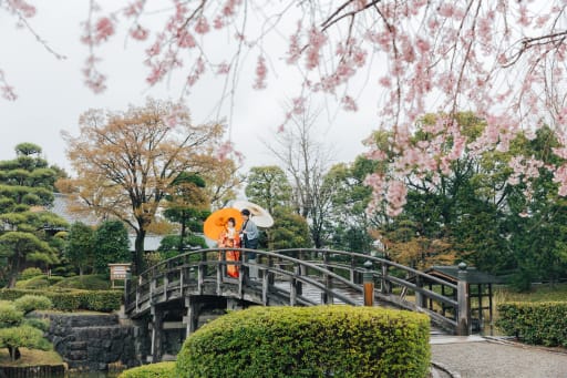 池を眺めて