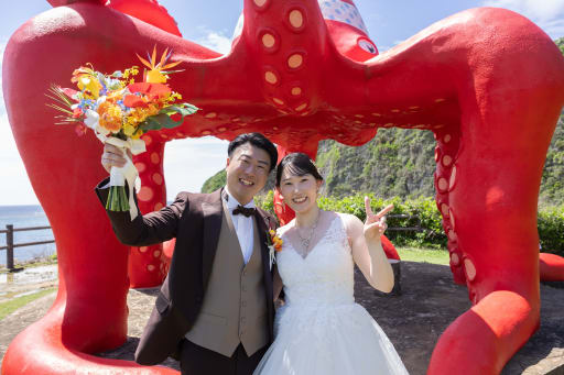 雰囲気をガラッと変えて、インパクト抜群のスポットで🐙