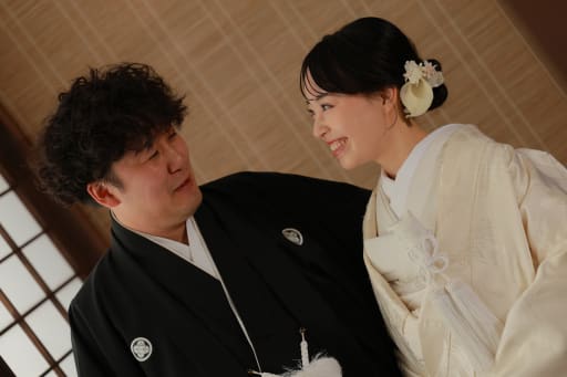 見つめ合いショット