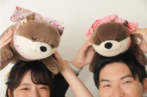 頭に乗せて！