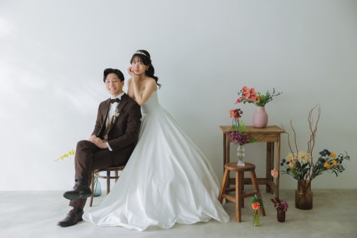 アンティークなお花に囲まれて