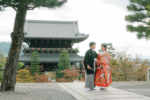 秋の金戒光明寺ロケーション