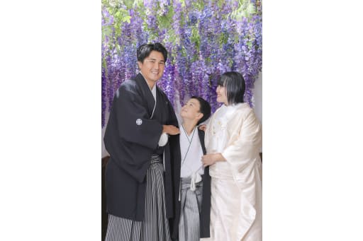 お父様の笑顔。