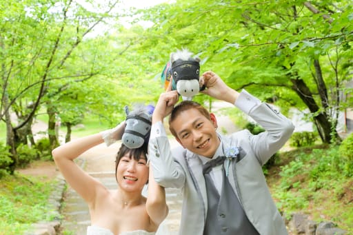 ラストはお二人のお好きなお馬ちゃんと♪