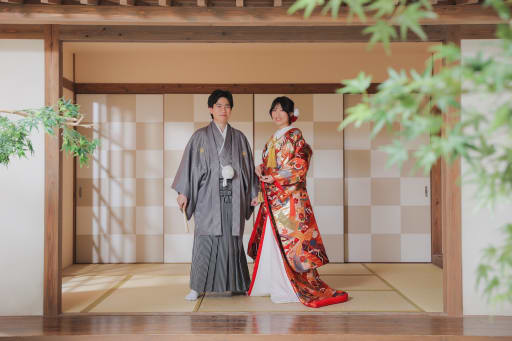 お着物を整えて