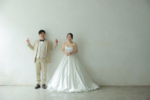 緊張がほぐれてお二人らしさが出たショット