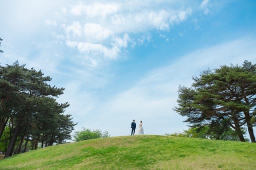 丘で