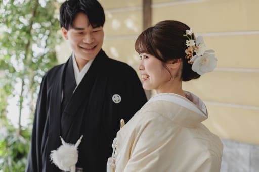 新婦様を見つめる、優しい眼差し