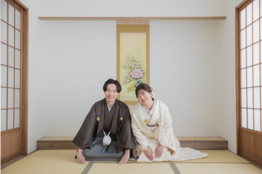 お正座ショットも