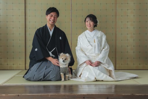 わんちゃんと一緒に