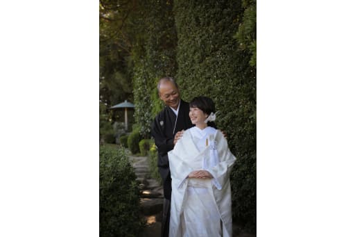 楽しそうなご夫婦です。本当に幸せな様子が垣間見えます。