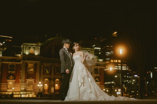 ベールをつけて