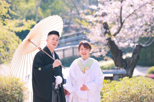 和装に着替えて